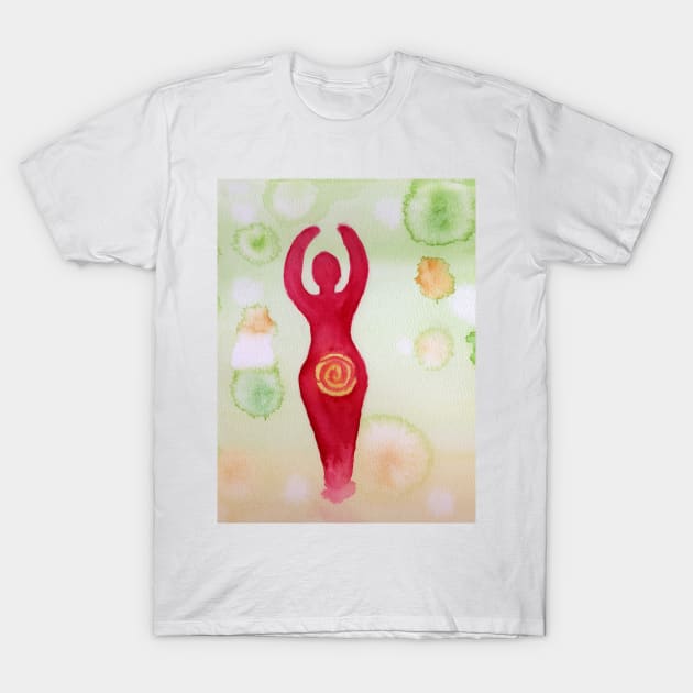 Spiral Goddess T-Shirt by lindaursin